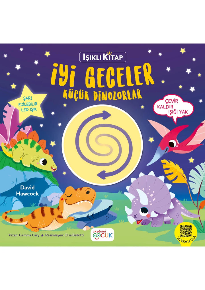 AKADEMİ ÇOCUK ISIKLI KITAP IYI GECELER KÜÇÜK DINAZORLAR