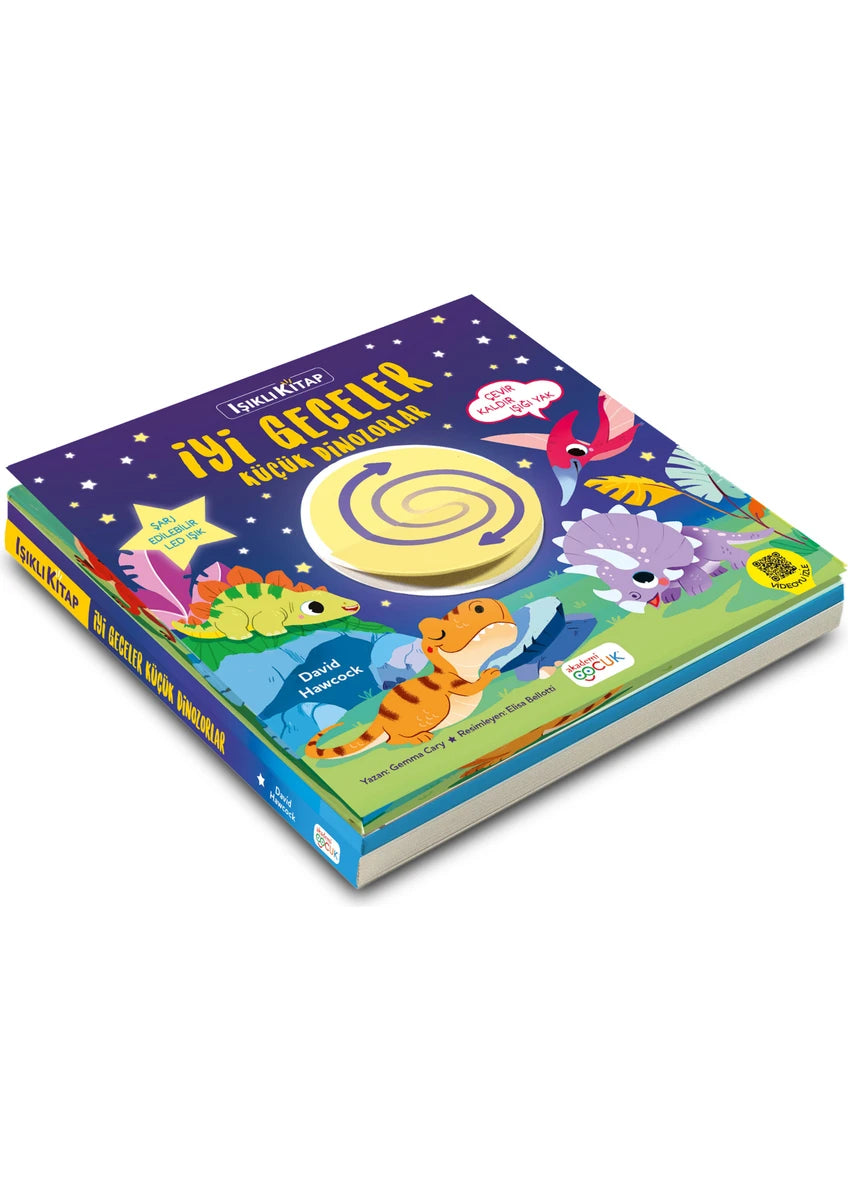 AKADEMİ ÇOCUK ISIKLI KITAP IYI GECELER KÜÇÜK DINAZORLAR
