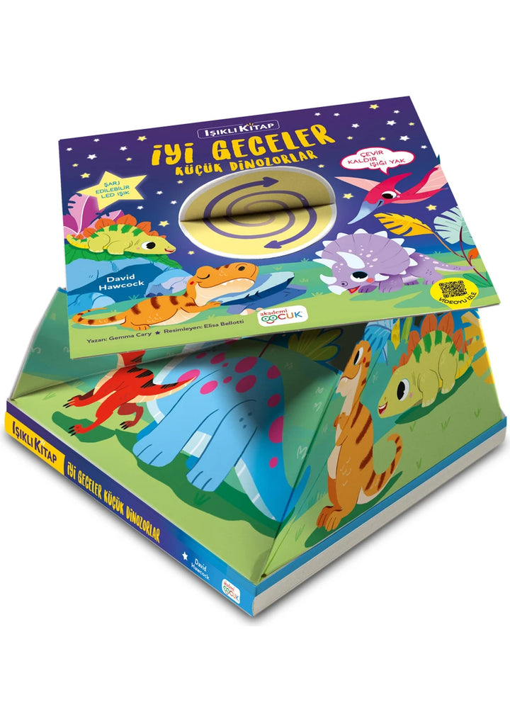 AKADEMİ ÇOCUK ISIKLI KITAP IYI GECELER KÜÇÜK DINAZORLAR
