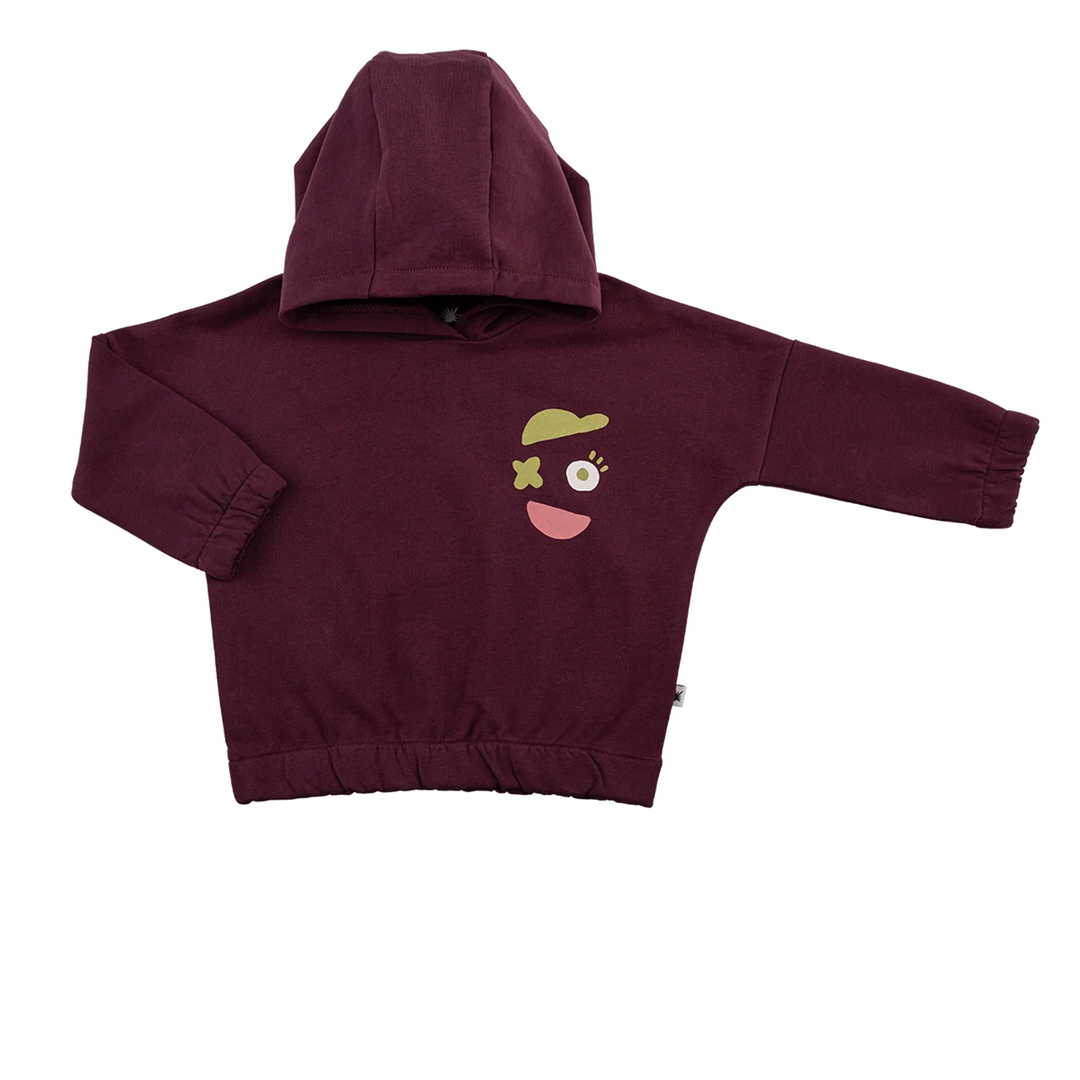 Yucca "Hoodie" Sweatshirt Mürdüm