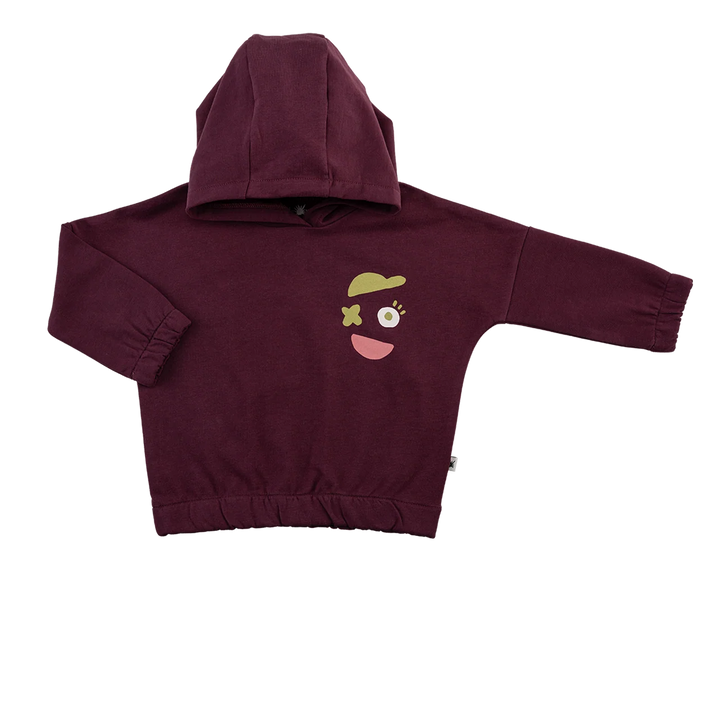 Yucca "Hoodie" Sweatshirt Mürdüm