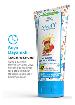 Bebek ve Çocuklar İçin Suya Dayanıklı Güneş Koruyucu Krem 100 ML