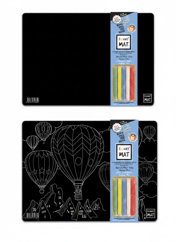 FUNNY MAT 2Lİ SET SICAK HAVA BALONU &amp; SERBEST ÇALIŞMA 25X35CM 5&
