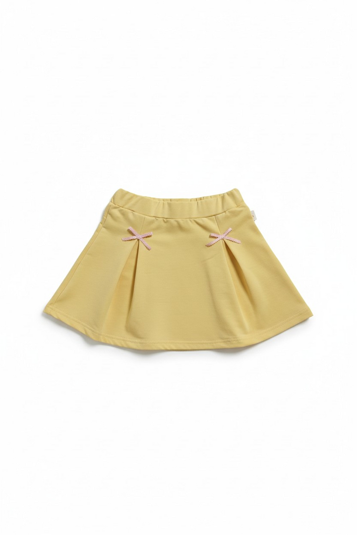 Kurdela Detaylı Etek - Butter Yellow
