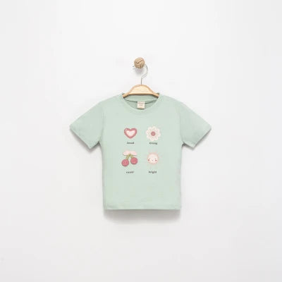 Desenli Mini T-Shirt 1848-2