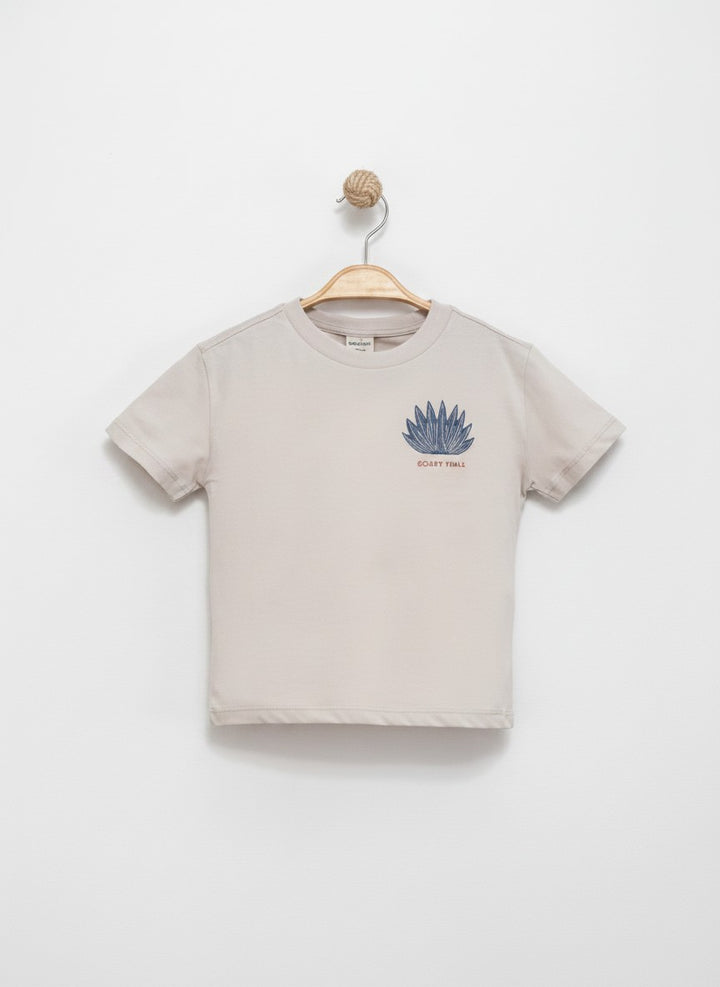 Ocean Vibes T-Shirt Bej 3407-2