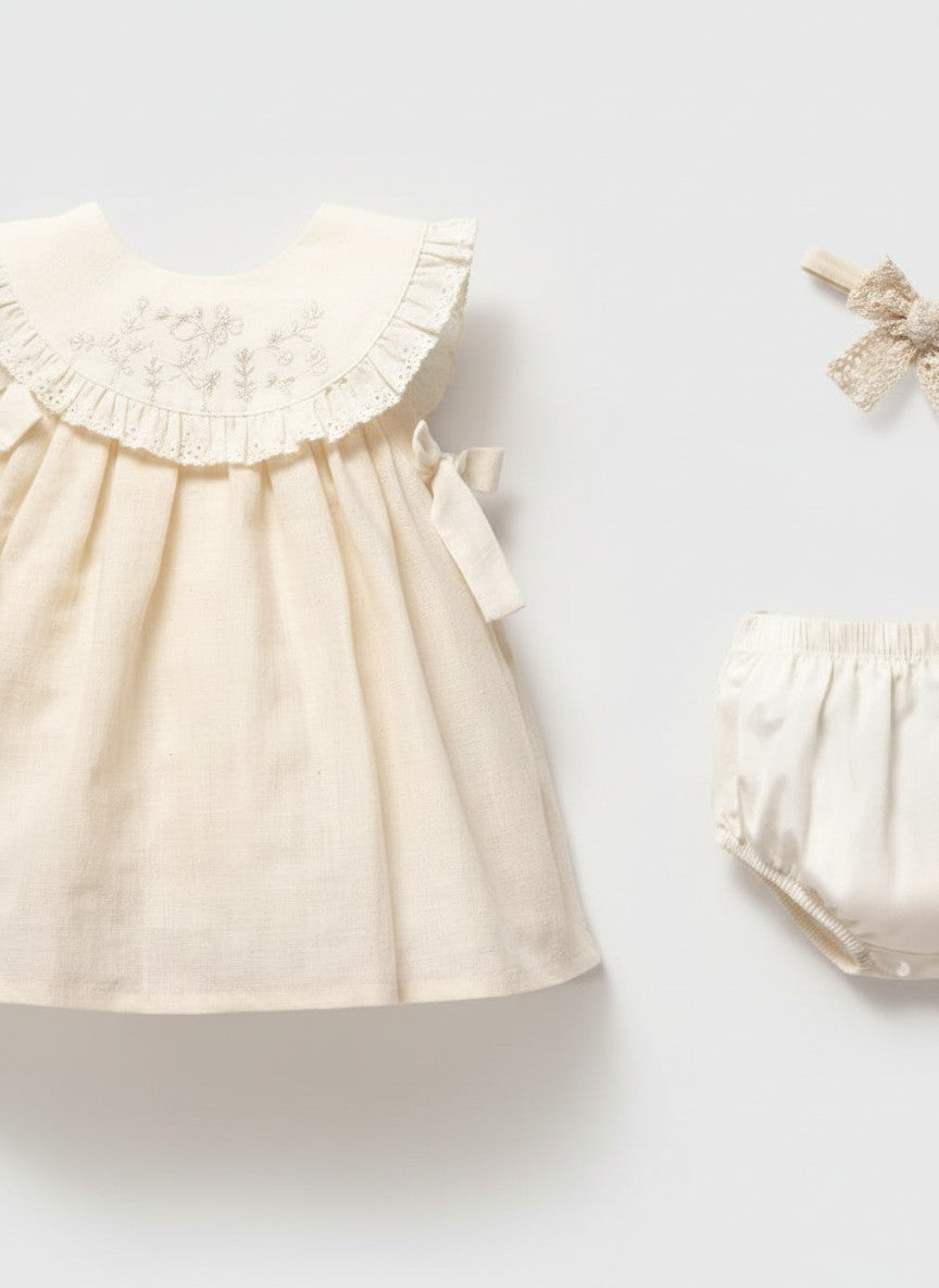 Yakalı Bebek Elbise 8238