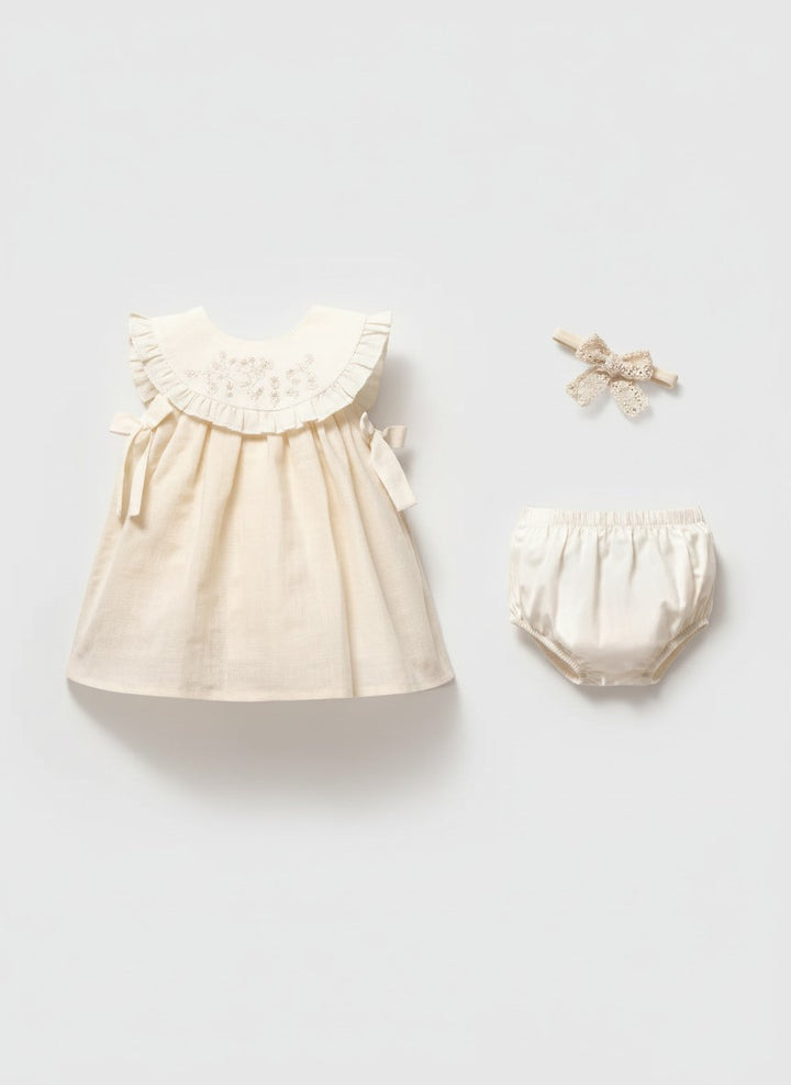 Yakalı Bebek Elbise 8238