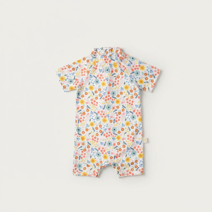 UV Korumalı Bebek Tek Parça Mayo Pretty Floral