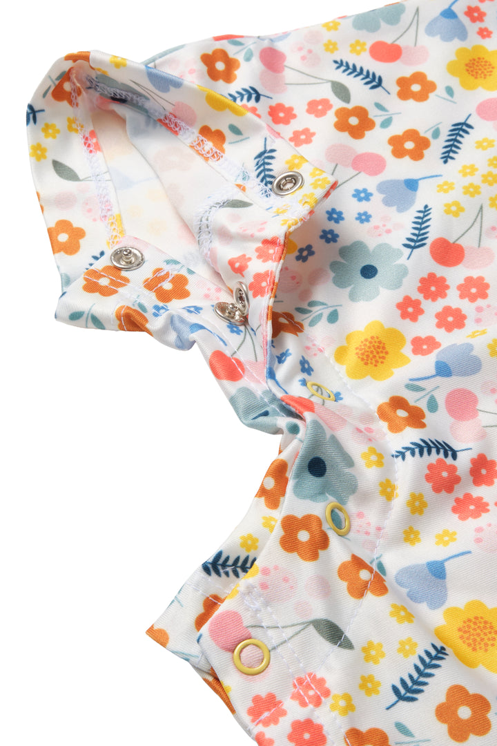UV Korumalı Bebek Tek Parça Mayo Pretty Floral