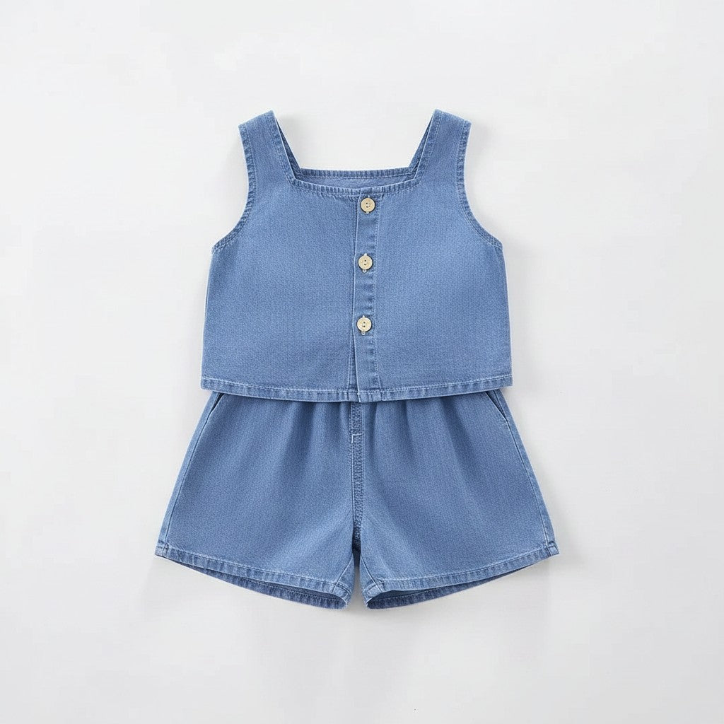 Petits Nobles Bluebell Denim Set