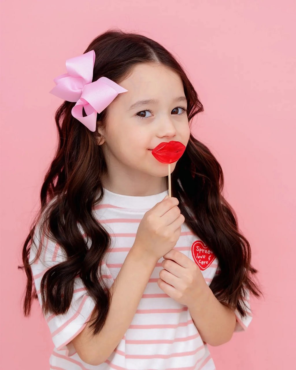 IPOBOMI RIBBON BOW CLIP PEMBE