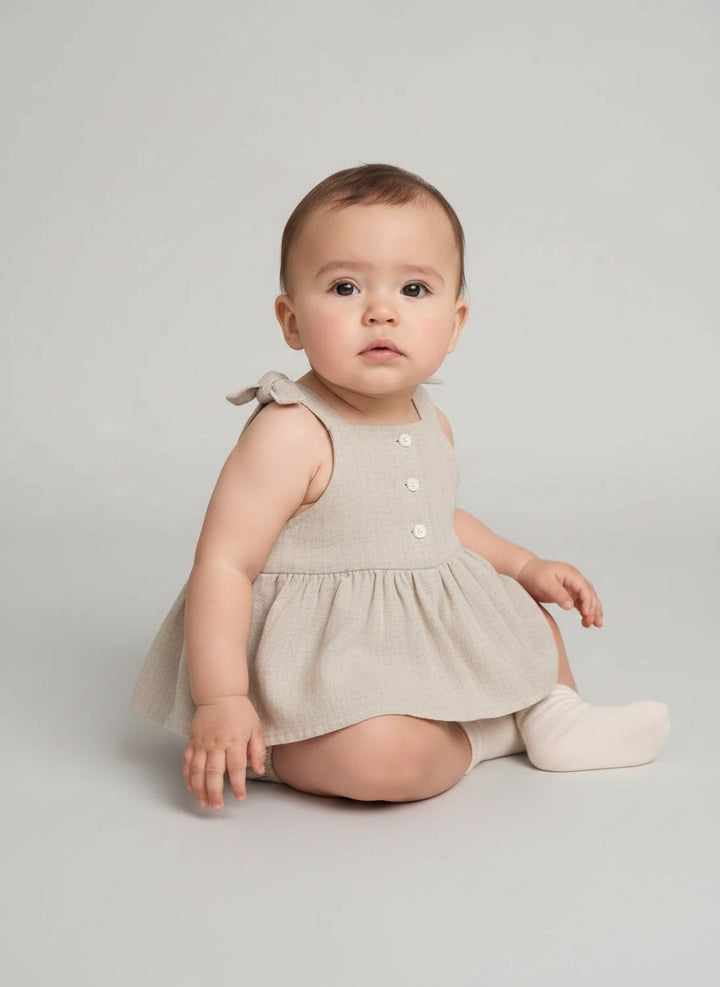 Petits Nobles Willow Linen Romper