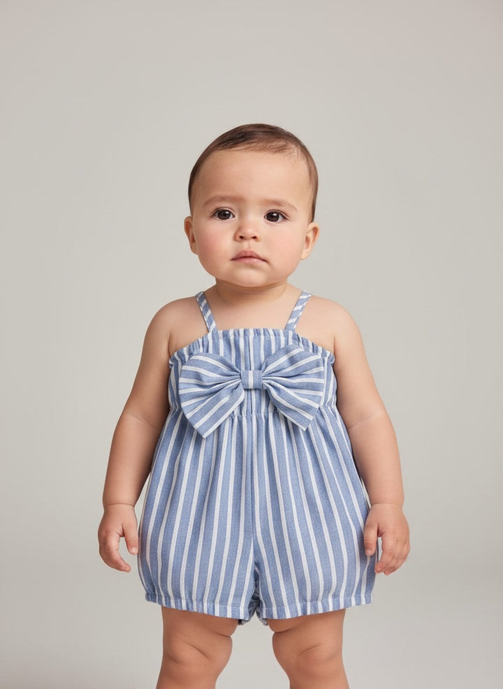 Petits Nobles Skylar Bow Playsuit