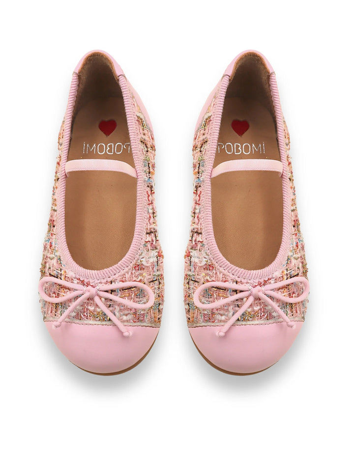 IPOBOMI TWEED PINK AYAKKABI