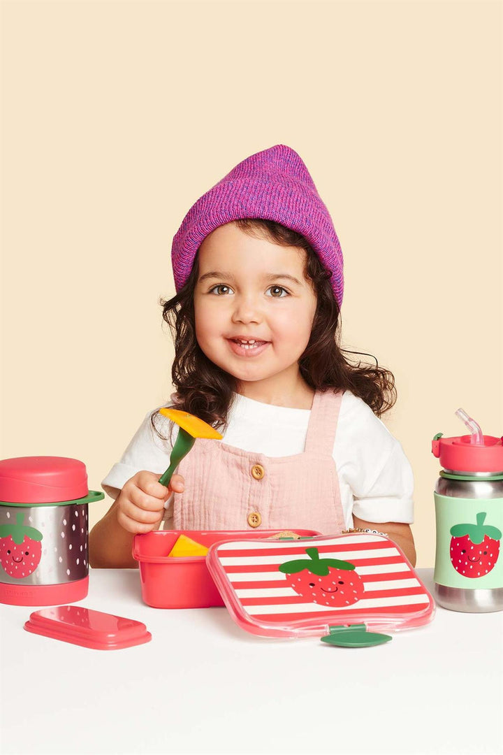 Skip Hop SS Pipetli Paslanmaz Çelik Suluk - Çilek