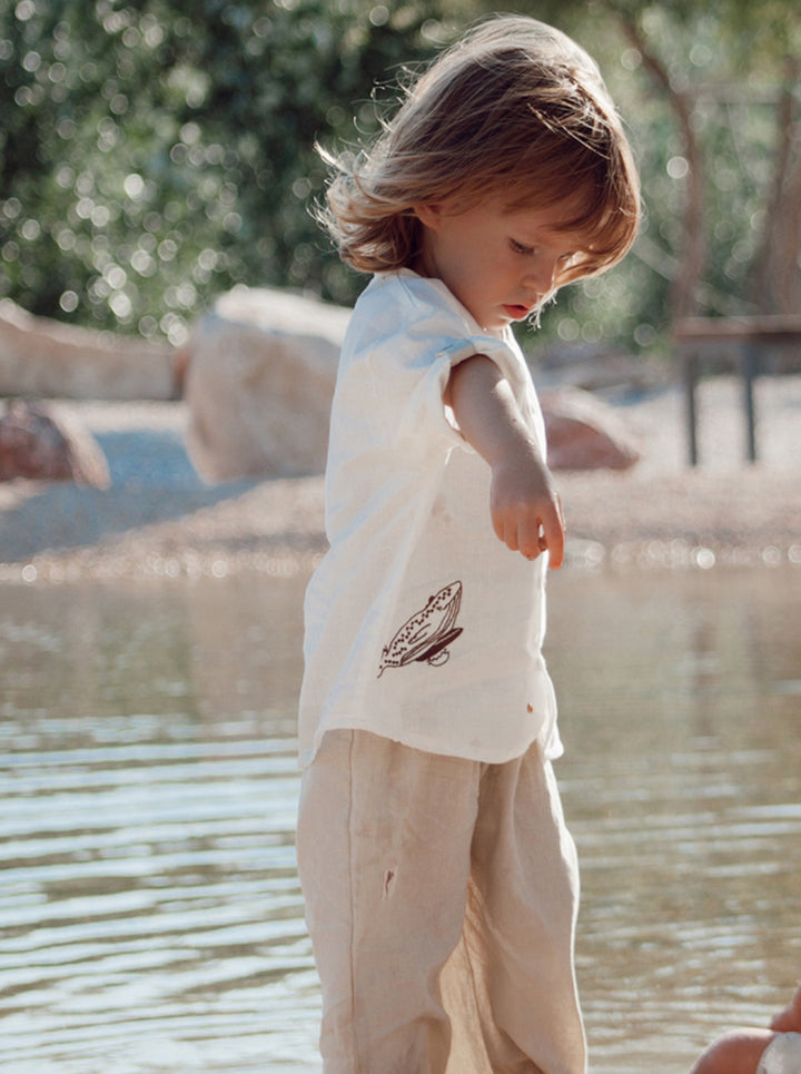 UNDYED ’SURFING WHALE’ GÖMLEK