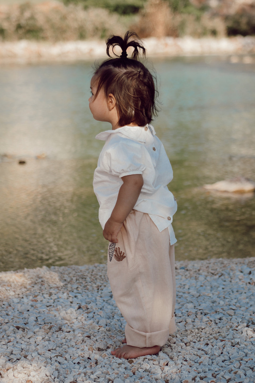 UNDYED ’SURFING FLAMINGO’ BLOUSE