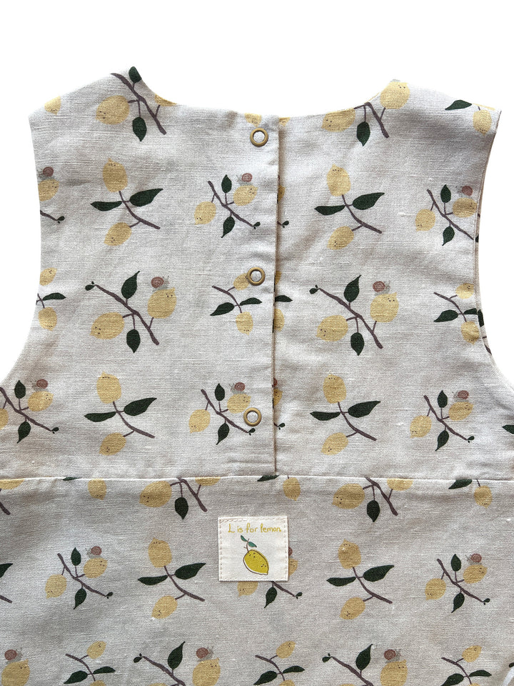 Auntie Me ‘Lemons with Snails’ Jumpsuit 100% organic cotton - certified