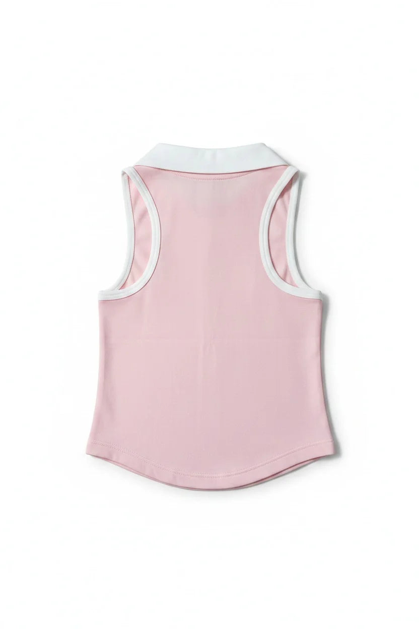 Miela Kids Tennis Club  Kız Çocuk Fermuarlı Spor Üst Candy Pink