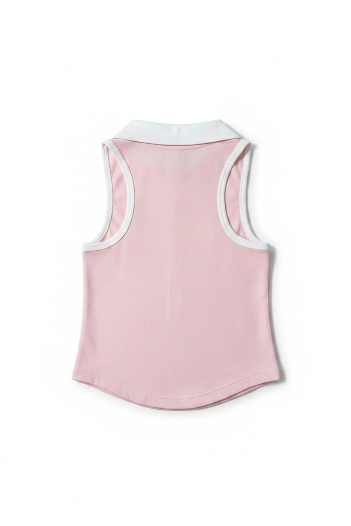 Miela Kids Tennis Club  Kız Çocuk Fermuarlı Spor Üst Candy Pink