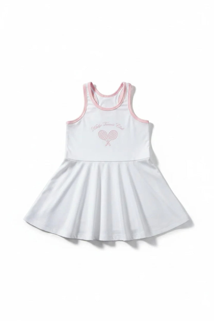 Miela Kids Tennis Club  Kız Çocuk Tenis Elbisesi Beyaz