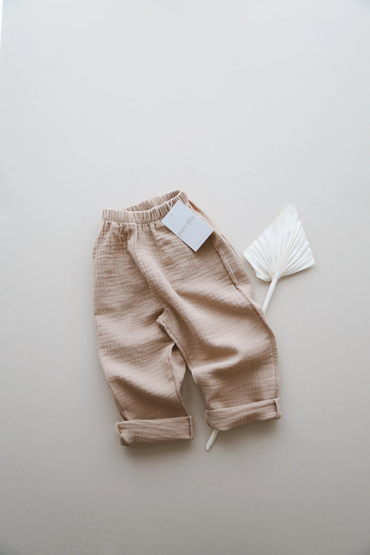 MUSLIN PANTS BEJ