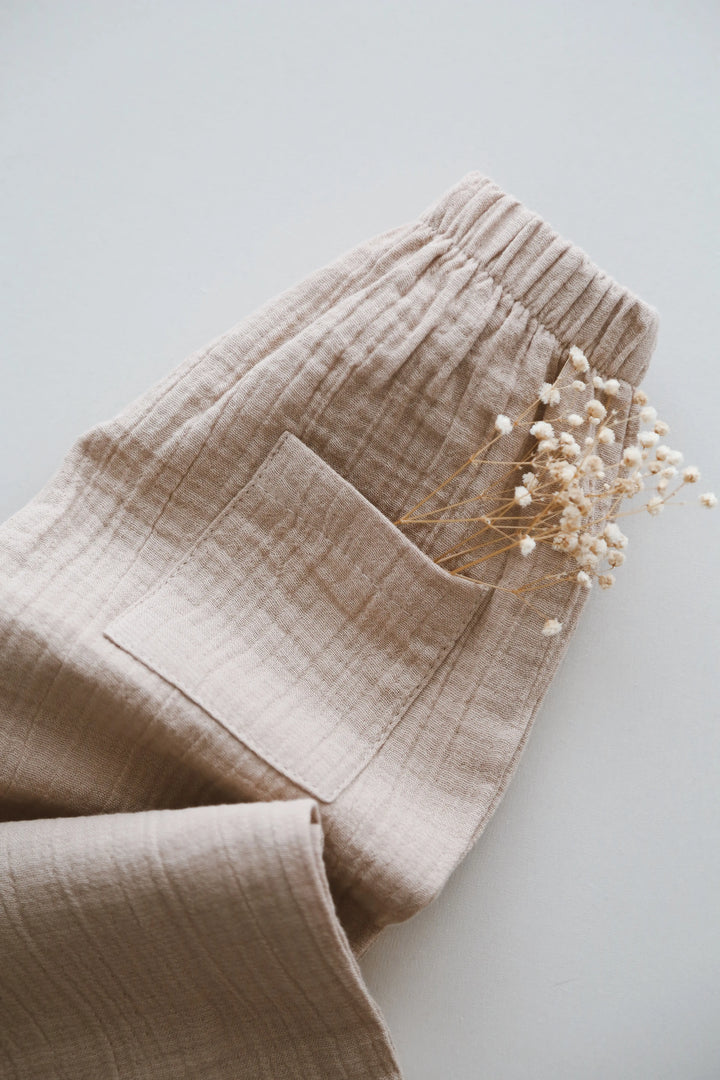MUSLIN PANTS BEJ