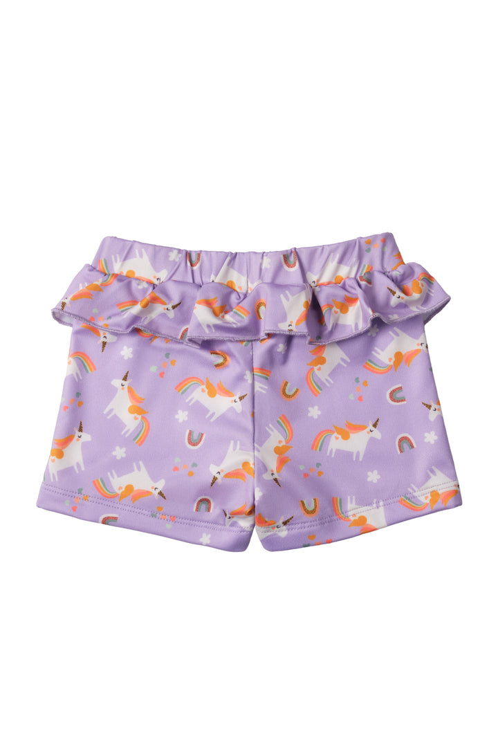 Alt Üst Kız Bebek Set Rainbow Unicorn Lilac