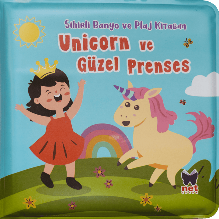 SİHİRLİ BANYO VE PLAJ KİTABIM-UNİCORN VE GÜZEL PRENSES