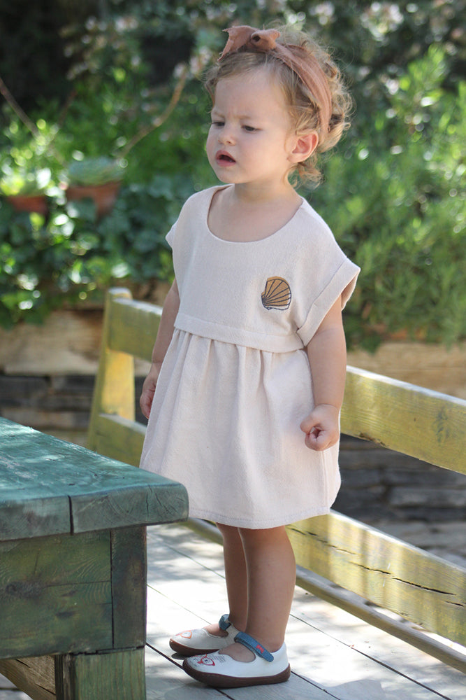 ORGANIC SAND "SHELL" DRESS