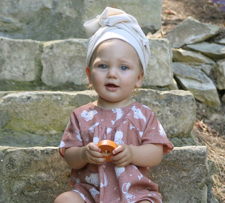ORGANIC CAMEL "REACH FOR THE SKY" DRESS