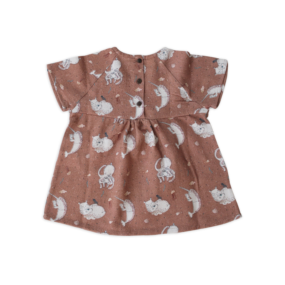 ORGANIC CAMEL "REACH FOR THE SKY" DRESS