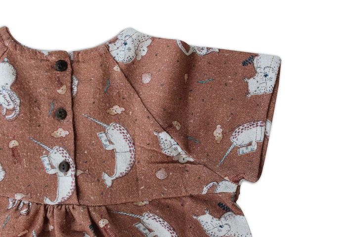 ORGANIC CAMEL "REACH FOR THE SKY" DRESS