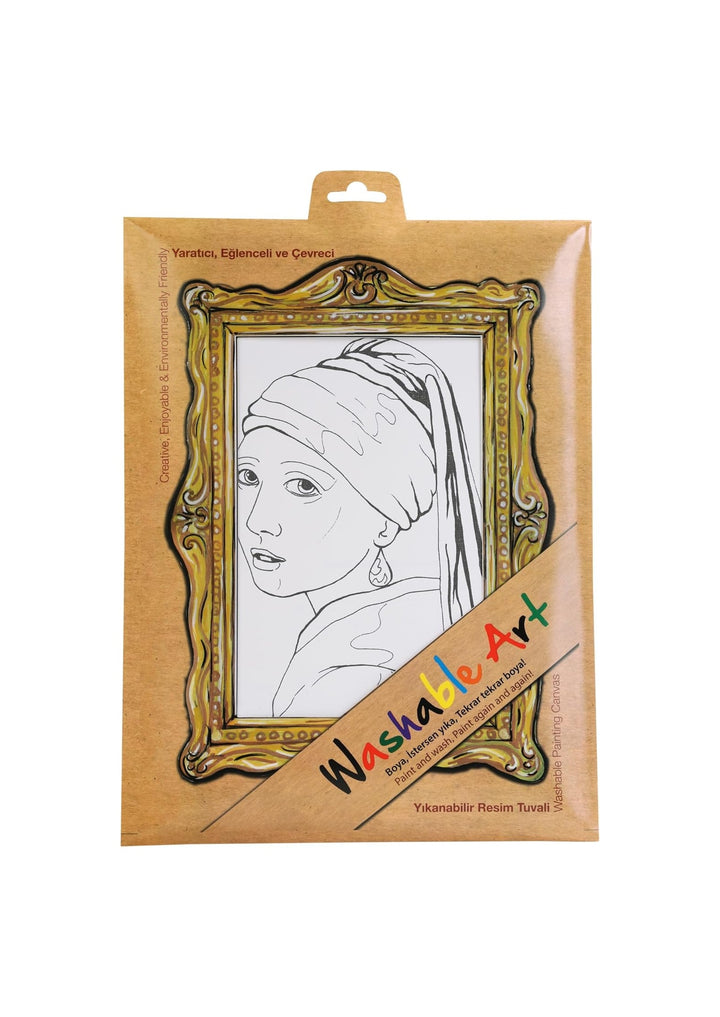 FUNNY MAT WASHABLE ART JOHANNES VERMEER GİRL WITH A PEARL EARRING